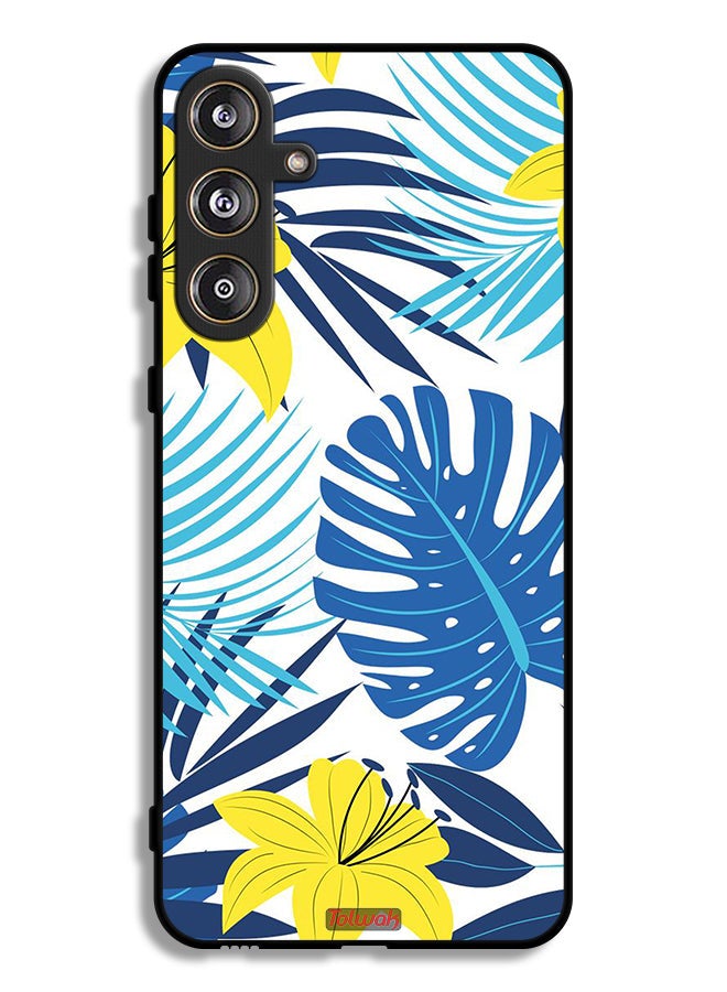 Tolwak Samsung Galaxy F55 5G Protective Case Cover Feather And Flower Art - Image 1