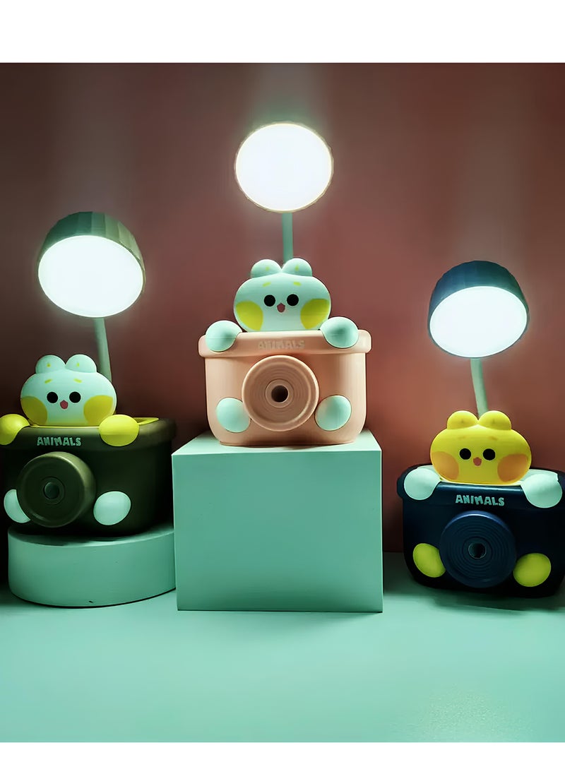 PARTY FUN Multi-Functional Rechargeable Small Desk Lamp with USB Ports and Pencil Holder for Kids Room | LED Table Lamp  - Image 4
