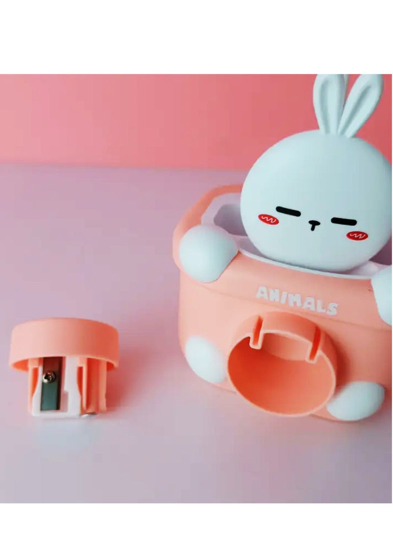 PARTY FUN Multi-Functional Rechargeable Small Desk Lamp with USB Ports and Pencil Holder for Kids Room | LED Table Lamp  - Image 5