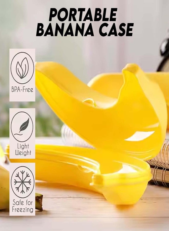 Fully Banana Case for Kids and Adults Fruit Storage Container for School, Office and Picnic Fruit Shaped Tiffin Set of 2Pcs - Image 4