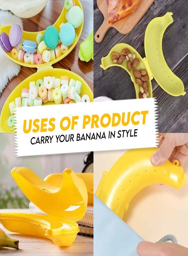 Fully Banana Case for Kids and Adults Fruit Storage Container for School, Office and Picnic Fruit Shaped Tiffin Set of 2Pcs - Image 5