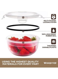 HOPHOP 32-Piece Food Storage Container Set - Airtight Lids, Stackable Plastic Containers  - Image 4