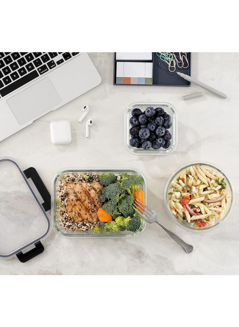 HOPHOP - 32-Piece Food Storage Container Set - Airtight Lids, Stackable Plastic Containers - Image 1