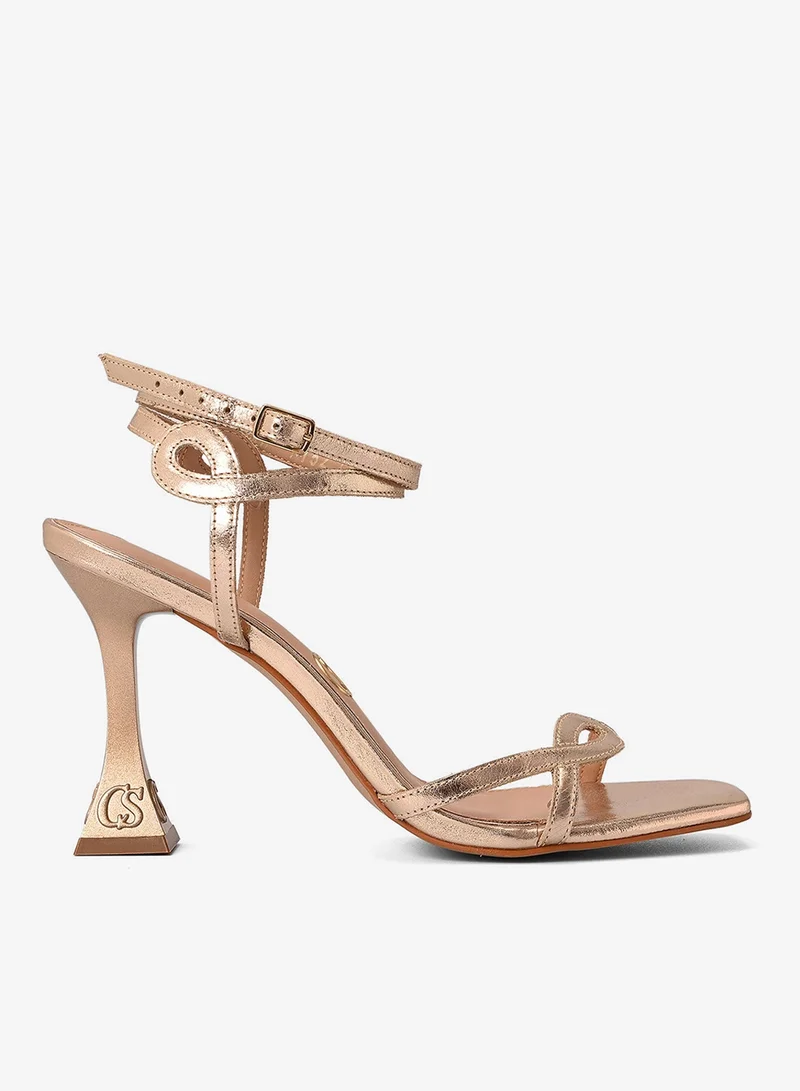 Carmen Steffens Golden CS Sandal