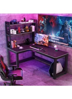 L Shaped Gaming Table Home Desktop Computer Desk Bedroom Study desk Table Corner Gaming Desks Bookshelve Computer Table - pzsku/Z005103F0085CC435D1CAZ/45/_/1709271786/b6b6ff37-5227-4615-a469-af4c83f47756