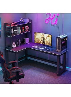 L Shaped Gaming Table Home Desktop Computer Desk Bedroom Study desk Table Corner Gaming Desks Bookshelve Computer Table - pzsku/Z005103F0085CC435D1CAZ/45/_/1709271797/de3a04aa-4ae1-41b6-8c2e-4ad56679f43f