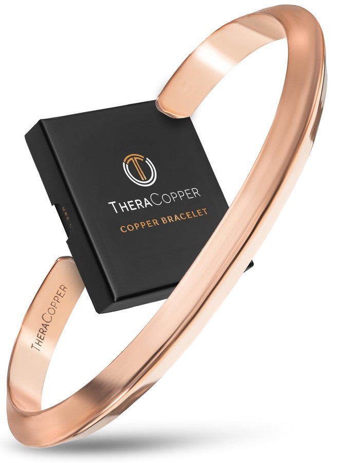 TheraCopper Copper Bracelet for Men & Women - 100% Pure Copper Bracelets - Raw, Solid & Uncoated Authentic Handmade Tibetan Bracelet Cuff Bangles, Adjustable, Copper, no gemstone - Image 1
