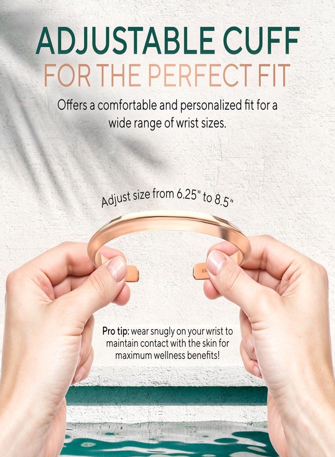 TheraCopper Copper Bracelet for Men & Women - 100% Pure Copper Bracelets - Raw, Solid & Uncoated Authentic Handmade Tibetan Bracelet Cuff Bangles, Adjustable, Copper, no gemstone - Image 4