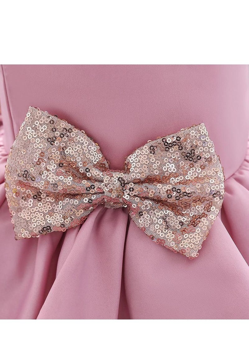 Best Gift Fashion - Girl Dress For Party Pink Color - Image 1