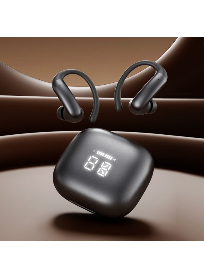 Qiwa- M145 True Wireless Earbuds, Open-Ear Bluetooth 6.0 Headphones, Stereo Surround Sound, 4-Microphone ENC Clear Calls, Bone Conduction Bluetooth Earbuds with Touch Control, IPX6 Waterproof TWS, Lightweight Ear Tips - Image 1