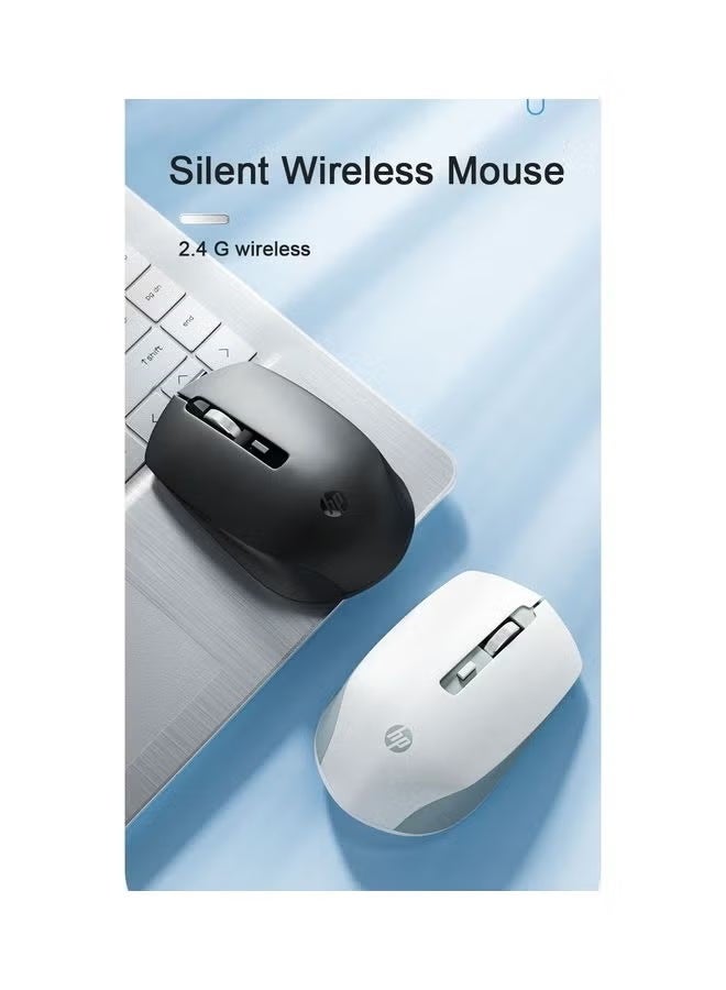 HpP S1000 Plus Silent Optical 2.4Ghz Wireless Mouse 1600DPI Mute Mouse Laptop PC Office BlACK - Image 2