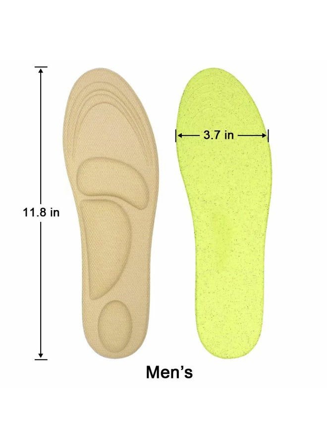 Dr.Foot Dr. Foot's Arch Support Insoles, Help Against Plantar Fasciitis, Metatarsal and Heel Pain, Diabetic Anti-Sweat Foam Comfortable Insoles for Shock Absorption (L | 7~12 US Men's, Beige) - Image 5