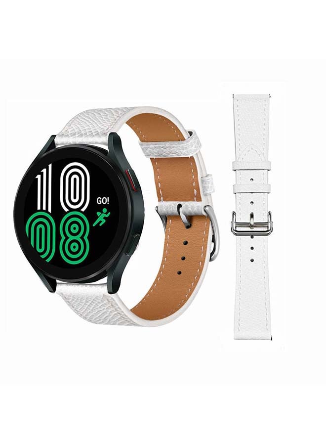Perfii Replacement Band For Samsung Galaxy Watch4 White - Image 1
