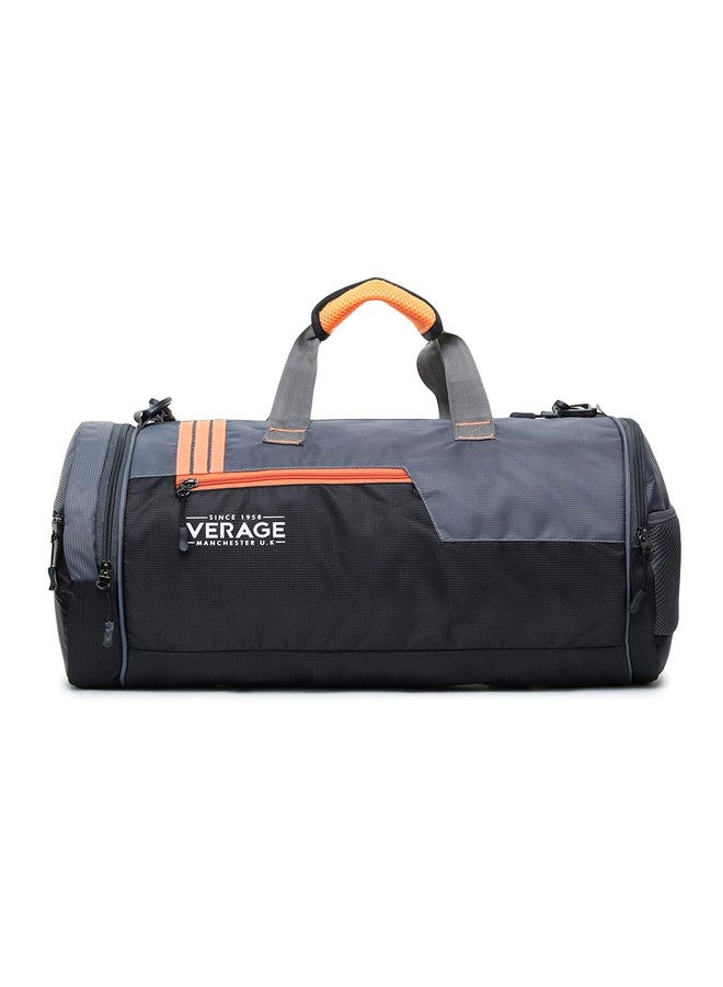 Verage - Boxer - Men's Polyester 37 litres Duffle Bag/Gym Bag with Shoes Compartment (Orange) - Image 2