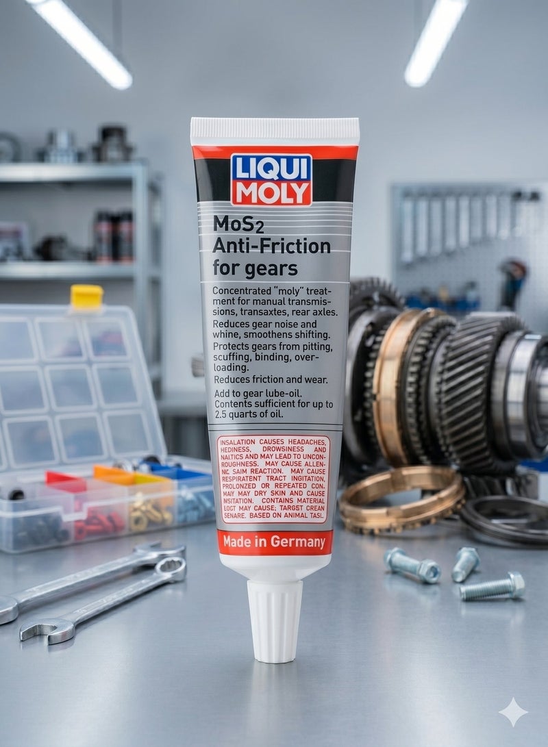 LIQUI MOLY MoS₂ Anti-Friction for Gears 50g – High-Performance Gear Oil Additive for Friction Reduction, Wear Protection & Smoother Transmission Operation - Image 1