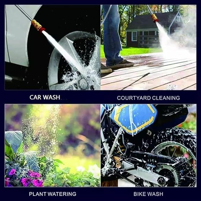 Anasis Cordless 48V Electric High Pressure Car Washer Machine Accessories Portable Power ABS Material MultiFunction 3 in 1 Nozzle 5M Pipe for Washing CarsWatering FlowersCleaning Floors pack of 1 - Image 5