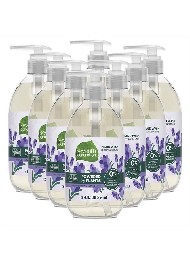 Seventh Generation Hand Soap, Lavender Flower & Mint, 12 oz, 8 Pack (Packaging May Vary) - Image 1