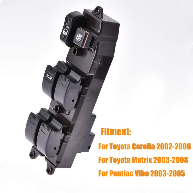 TINJO Front Driver Side Power Window Switch for Toyota and Pontiac - Image 2