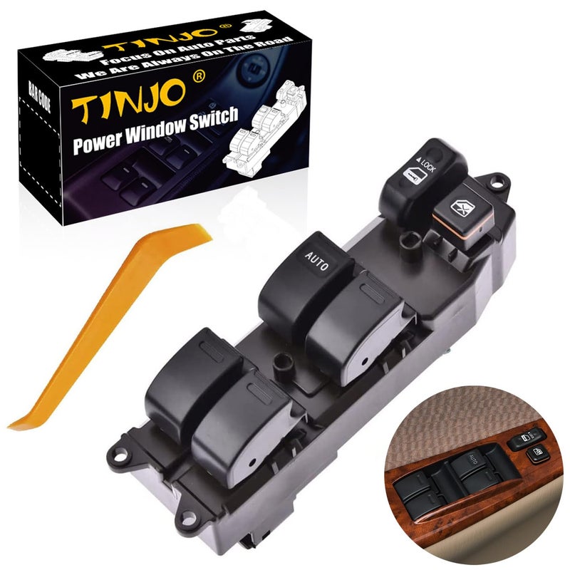 TINJO Front Driver Side Power Window Switch for Toyota and Pontiac - Image 1