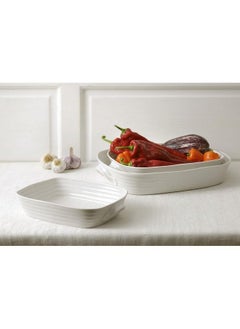 Portmeirion Sophie Conran White Rectangular Baker | Bread Loaf Pan For Baking | 11 X 5.25 Inch | Made From Fine Porcelain | Dishwasher And Microwave Safe  - Image 3