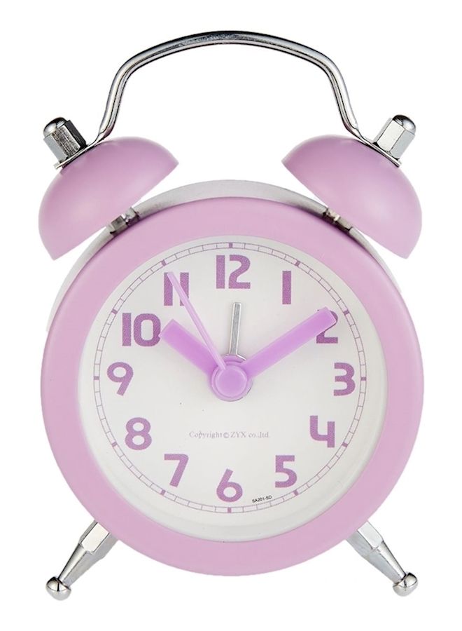 NIBEMINENT Round Belt Battery Mini Alarm Clock Multicolour - Image 1