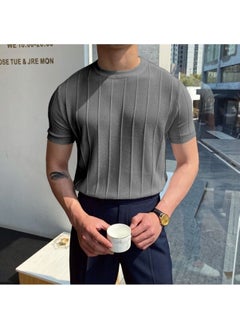 Cool Tarz Cool Style Smoke Men's Round Neck Knitted T-Shirt 