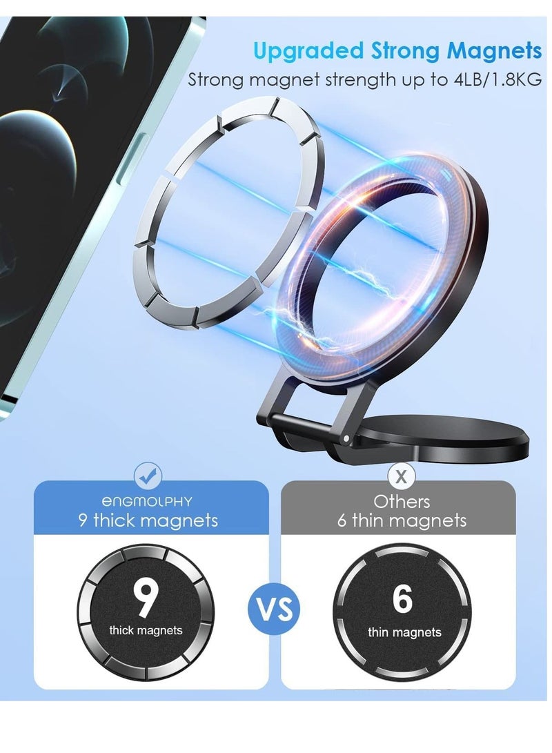 Excefore Car Phone Mount for MagSafe, Magnetic Dashboard Phone Holder for Car, All Metal Design, Fit for Magsafe iPhone 14 13 12 Pro/Max/Mini/Plus MagSafe Case - Image 4