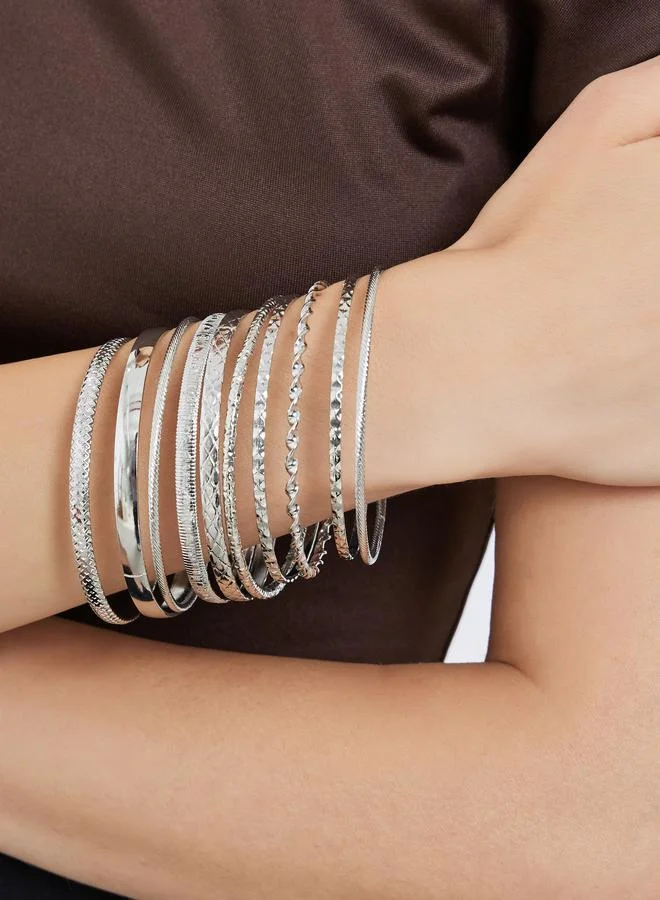ستايلي Set of 10 - Women Assorted Bangles