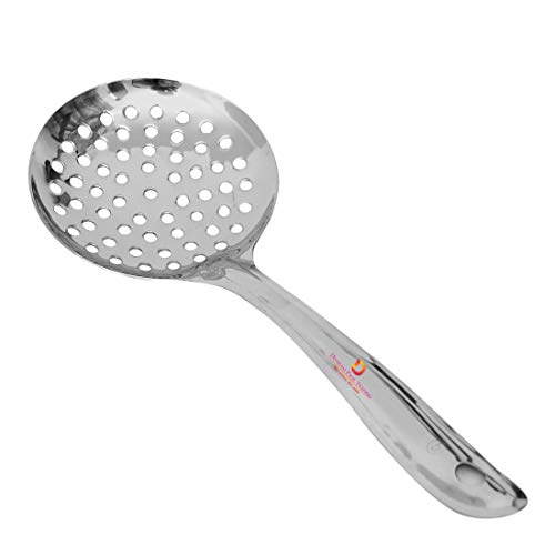 Dharam Paul Traders Stainless Steel Heavy Weight Skimmer talai poni with Large Holes. - Image 2