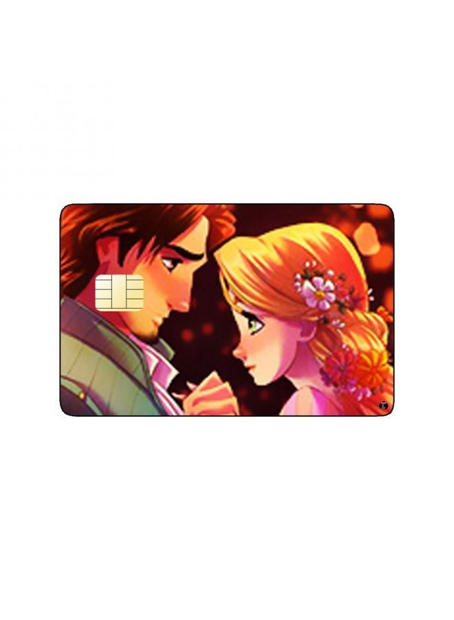 RKN PRINTED BANK CARD STICKER Animation Rapunzel And Flynn From Tangled By Disney - Image 1