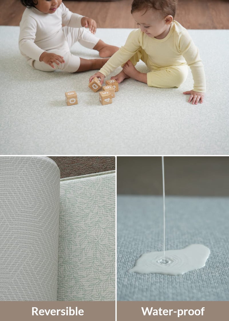 Baby Care Play Mat (Medium, Hygge - Twig & Maze) 73â€™â€™ x 49â€™â€™ Original One-Piece Reversible Rollable Waterproof Play Mat for Infants, Babies, Toddler, and Kids - Image 5