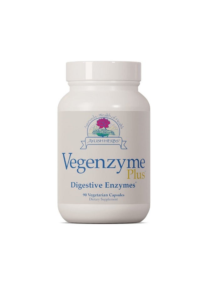 Ayush Herbs - Vegenzyme Plus Vegetarian Digestive Enzyme Supplements For Digestive Support Digestive Enzymes For Women And Men - Image 1