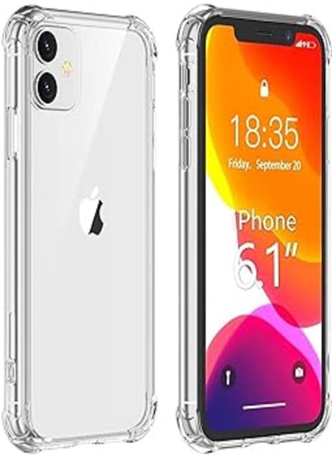 For iphone 11 case,ultra-thin hd clear slim soft tpu protective case, hard pc back + soft tpu frame shock-absorption anti-scratch cover cases for iphone 11 (6.1 inch)