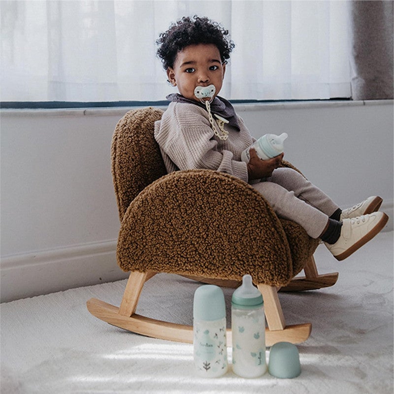 Suavinex, Pacifier Holder, Baby Pacifier Chain, Clip with Clamp, Bird-Shaped Plate. For Babies +0 Months, Suitable for Newborns, Birdies Beige - Image 3