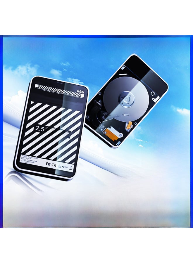 Mobile Hard Disk Box 2.5-inch Mechanical Solid State Universal Hard Disk Shell Reader Type-c Hard Disk Box Customization-Color:【Neutral Logo-free Packaging】-USB3.2Type-C Dual-line Flagship Version-w