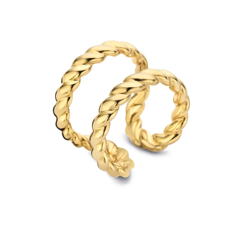 شيروتي 1881 Chiara Gold Plated Finger Ring For Women