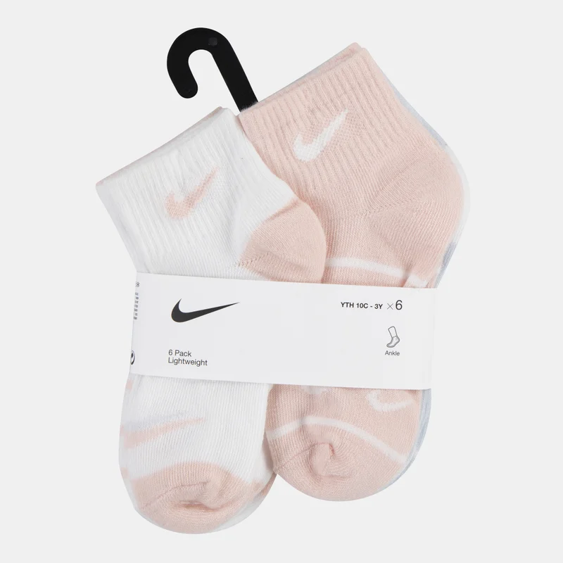 Nike Kids' Logo Ankle Socks (6 Pairs)
