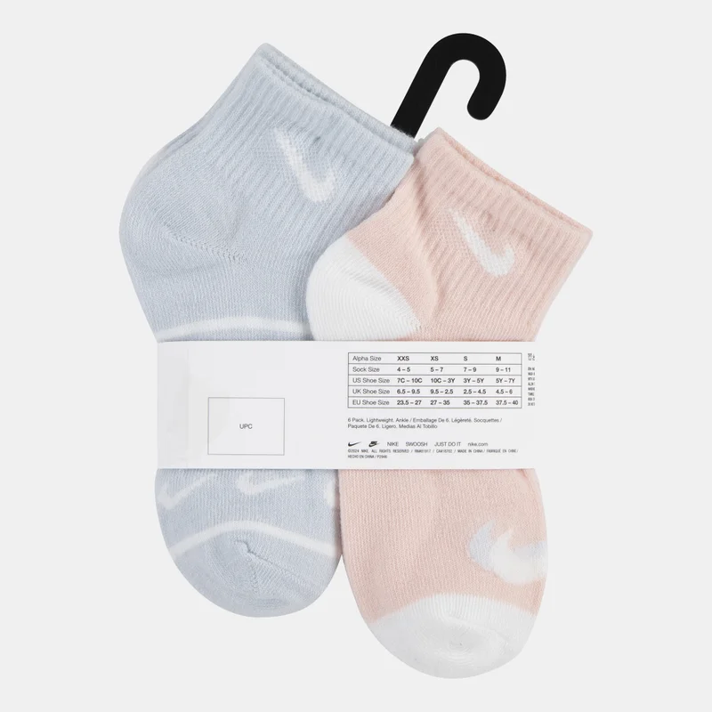 Nike Kids' Logo Ankle Socks (6 Pairs)