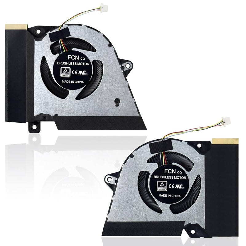 ARLBA New Laptop CPU+GPU Cooling Fan Replacement for ASUS Rog Zephyrus G14 GA401I GA401IV GA401IU GA401IH GA401II Series - Image 1