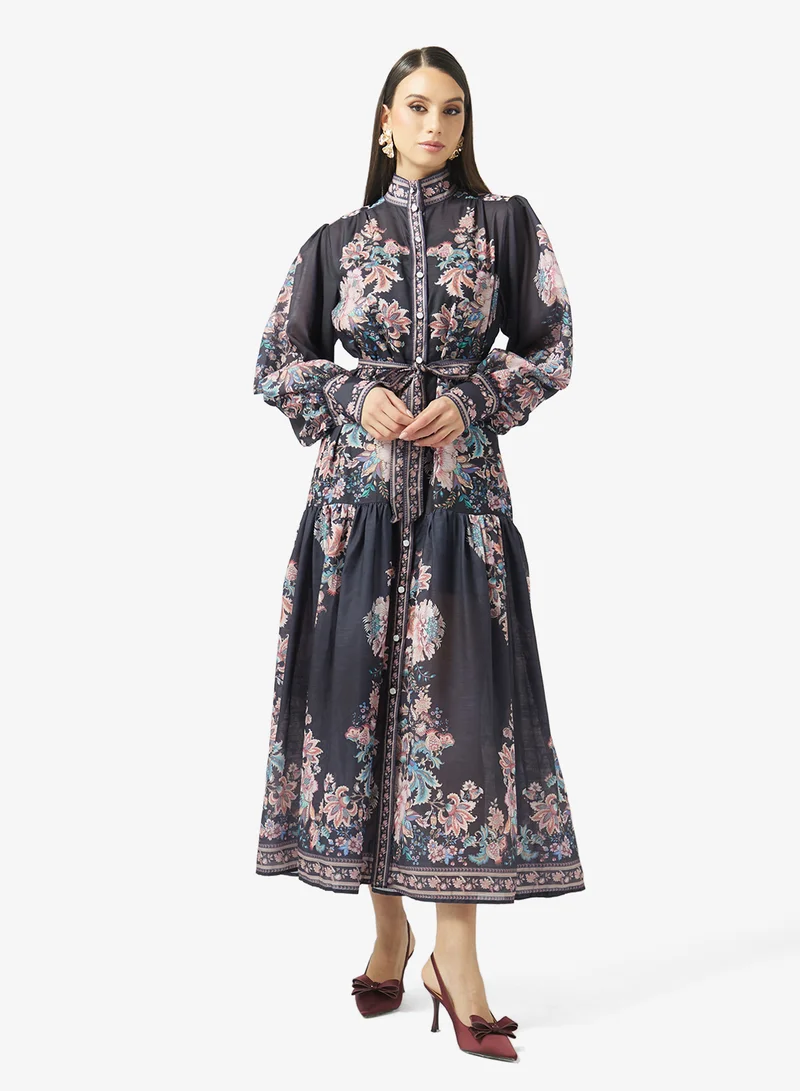 خزانة Abstract Print Dress