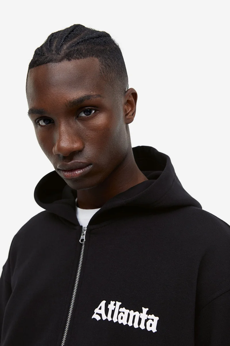 H&M Relaxed Fit Zip-through hoodie