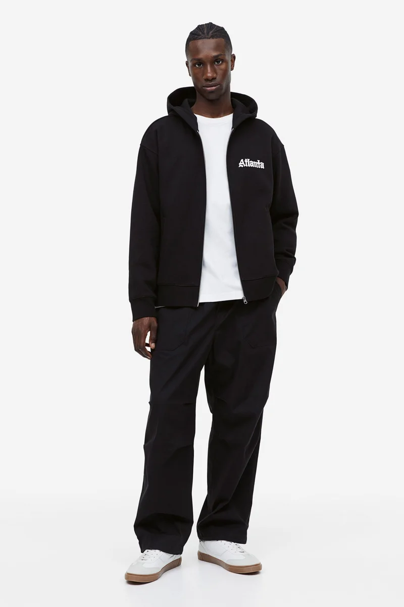 H&M Relaxed Fit Zip-through hoodie