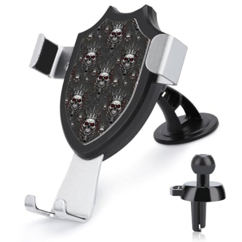 Fashion Universal Hands Free Automobile Cell Phone Holder Phone Holders King Cool Skull Dragon Tattoo Art - Image 1