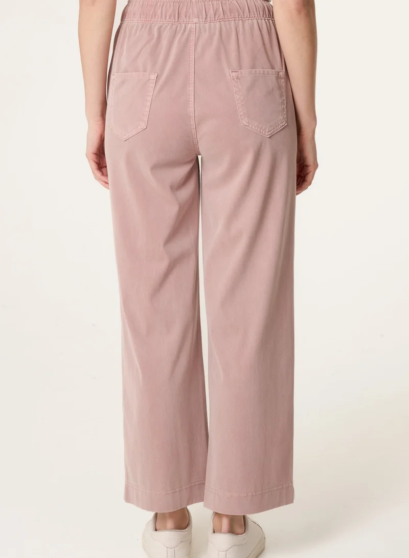 Blue Vanilla Elasticated Waist Trouser With Drawstring