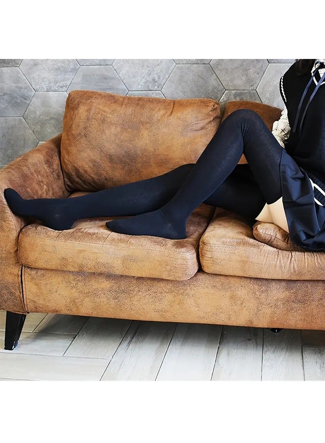 Solid Over Knee High Socks, Comfy Extra Long Thigh High Socks, Women's Stockings and Hosiery(pure cotton)  - Image 4