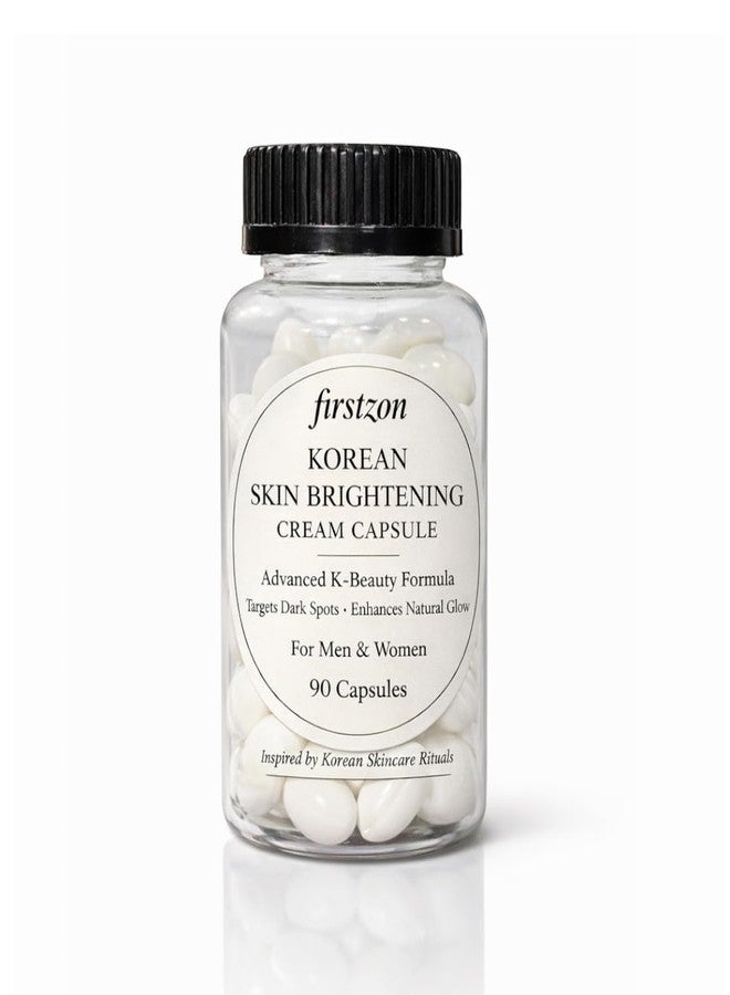 FIRSTZON Korean Skin Whitening & Brightening Glow Moisturizing Cream Capsules | Hydrating Facial Essence | 90 Capsules for Radiant, Smooth & Glowing Skin | For Men & Women - Image 1