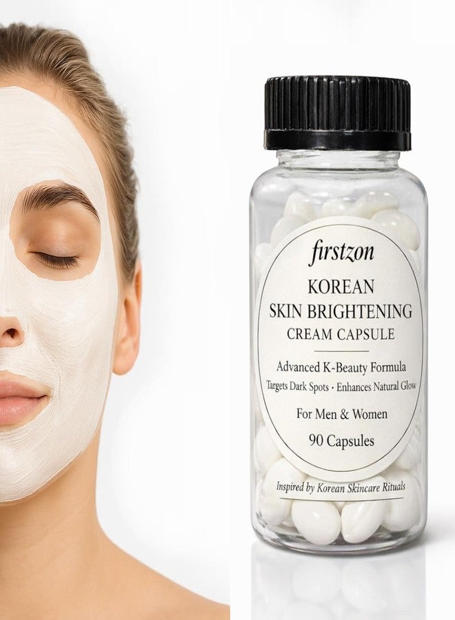 FIRSTZON Korean Skin Whitening & Brightening Glow Moisturizing Cream Capsules | Hydrating Facial Essence | 90 Capsules for Radiant, Smooth & Glowing Skin | For Men & Women - Image 5