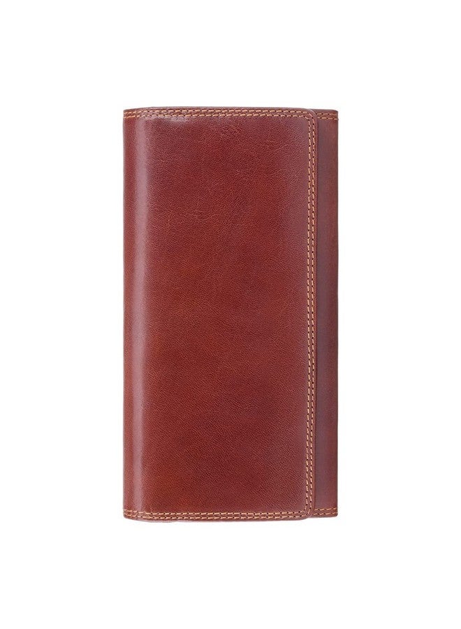 Visconti Women'S Monza Leather Purse # Mz12 Brown - Image 1
