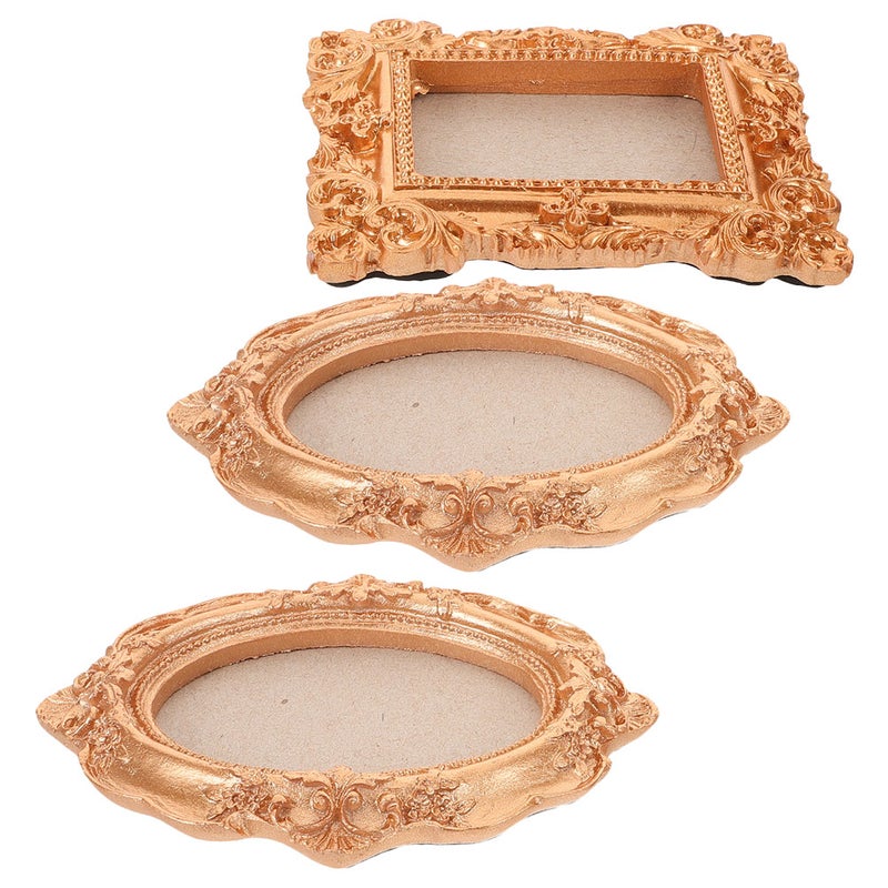 3pcs Diy Picture Frames: Magnetic Diy Seashell Display Photo Frames & Rectangle Shaped For Refrigerator - Dried Flower Display - Image 2