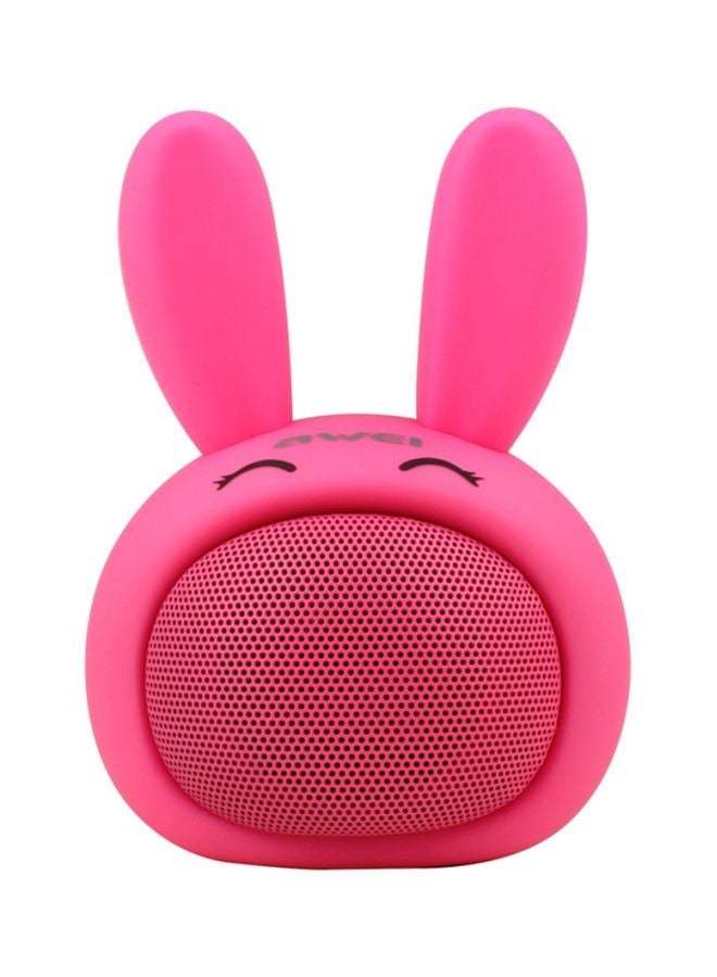 NIBEMINENT Rabbit Wireless Bluetooth Speaker With Mic Pink  - Image 1